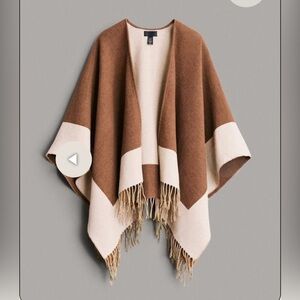 rag & bone highlands poncho bronze